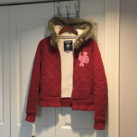 PINK by Victoria’s Secret red winter jacket XS - Picture 1 of 8